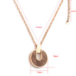 FBA75543 necklace(rosegold)