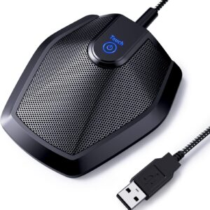 TONOR Conference USB Microphone, Omnidirectional Condenser PC Mic for Video Conference, Recording, Skype, Online Class, Court Reporter, Plug & Play Compatible with Mac OS X Windows PC Compute, G11