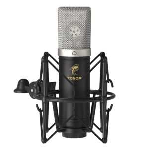 TONOR Cardioid Condenser Microphone, USB Computer Mic Kit with 24mm Diaphragm/Spider Shock Mount for Podcasting, Gaming, Streaming, YouTube, Voice Over, Studio/Home Recording, TC-2030
