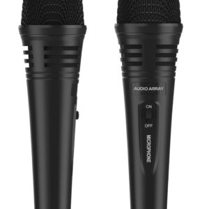 Audio Array AM-C3a Unidirectional Dynamic Handheld Karaoke Microphone | 20Hz - 20kHz Response | Karaoke Singing, Public Meetings, Studio Recording, Live Sound, Party (no Cable Included)