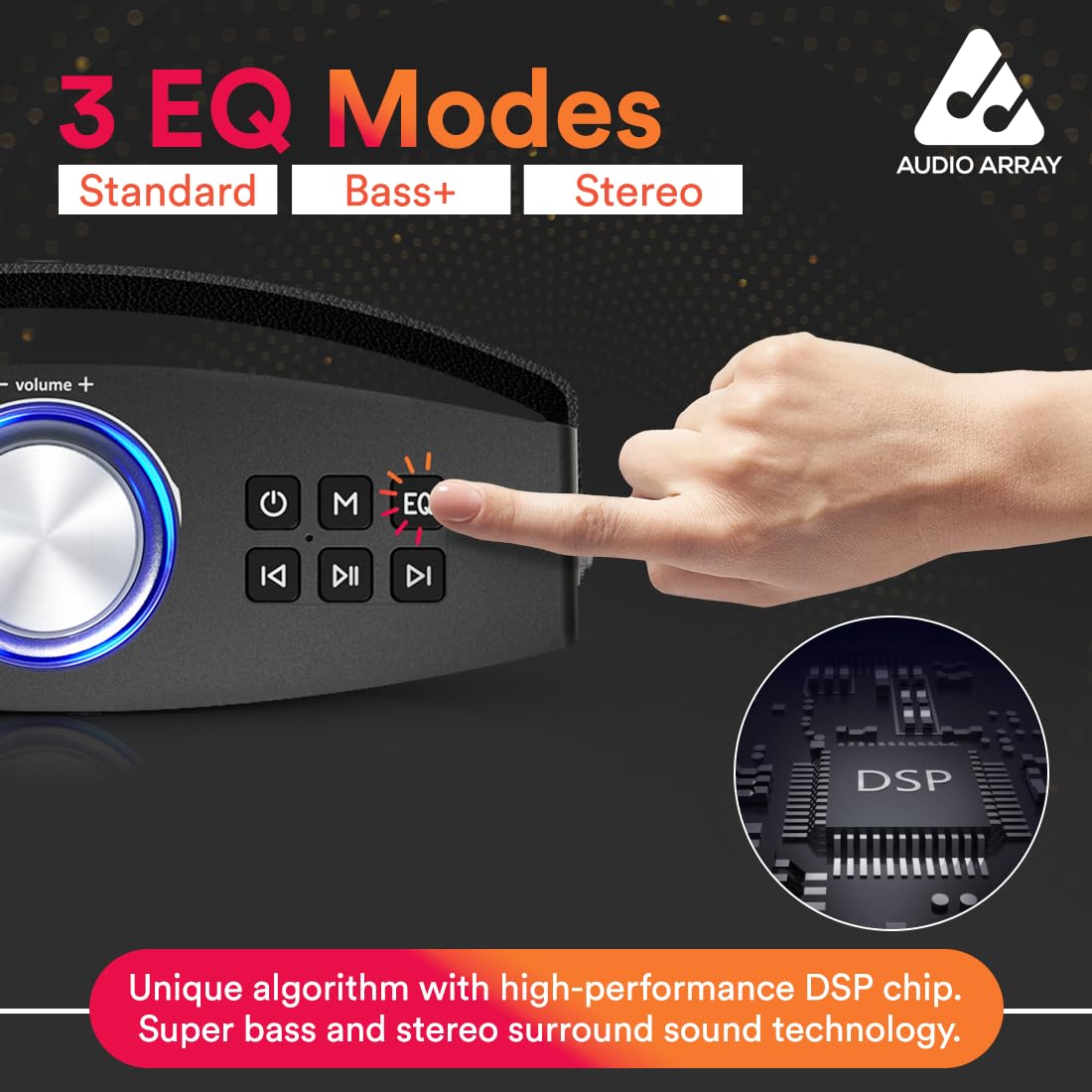 Audio Array AM-W46 Groove Wireless Bluetooth 5.0 Bookshelf Speaker 30W ...