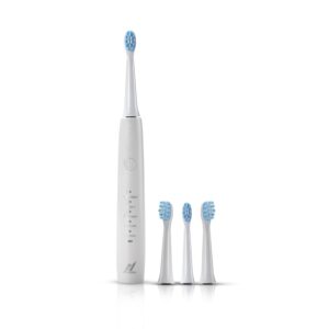 Nexlev Sparkle Pro Electric Toothbrush | 4 Replaceable Brushheads With Cover | 30000 vibrations/minute | For Men & Women | Super soft Bristles | IPX7 Waterproof | Universal Type C charging | ETC-04 WH