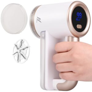 Nexlev Fabric Lint Remover | Commercial Lint Shaver|6 Stainless Steel Blades| TypeC cord - battery display| Easy to Hold| Electric Fabric Shaver|Lightweight Portable Rechargeable| 3 Hour Usage | LR-02