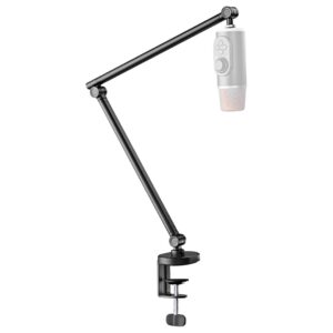 Audio Array AA-20 Microphone Arm Stand | 81cm Reach | Premium Light Weight & Slick Design | Flexible Height & Position adjustments | 1kg Weight Capacity | 5/8" to 3/8" Screw Adapter | Cable Ties