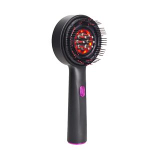 NexLev Oil Applicator Comb| 630nm Red LED Light Therapy | Hair Growth| High Vibration Scalp Massager | 6ml Oil Tank | 2 Hr Run-Time| Type-C| Nourish Pro EA-02