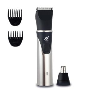 NexLev 2 in 1 Nose, Ear & Body Trimmer for Men| Ceramic Blade| 7000 RPM Copper Motor| Type C Charge| 90 Min Runtime| IPX7 Waterproof| Cordless| Overcharge Protection|TM-04